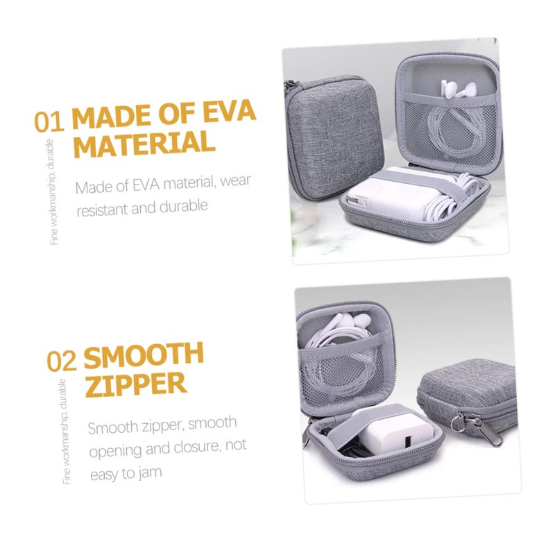 Multi Partition Electronic Organizer Bag Portable Travel Charger Cable Storage Case - Image 4