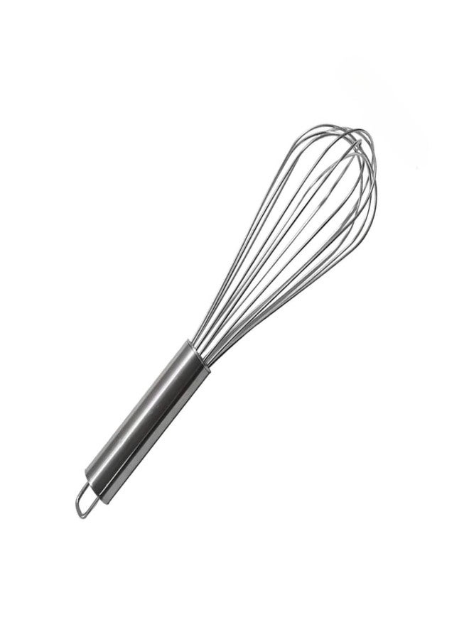 Brunchy Hand Blender Wire Whisk, Stainless Steel Balloon Egg Beater, Prime Whisker for Kitchen, Whisker for Cake Mixing, Whizzy Whisk with Pipe Handle for Blending, Beating, Stirring (Small) - Image 1