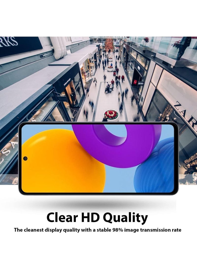 Raxoom Screen Protector compatible with Samsung Galaxy M52 5GTempered Glass [HD Full Coverage][Easy Installation][Scratch Resistant][9H Hardness][Free bubble][Touch Sensitive]Protective Filmâ€¦ - Image 4