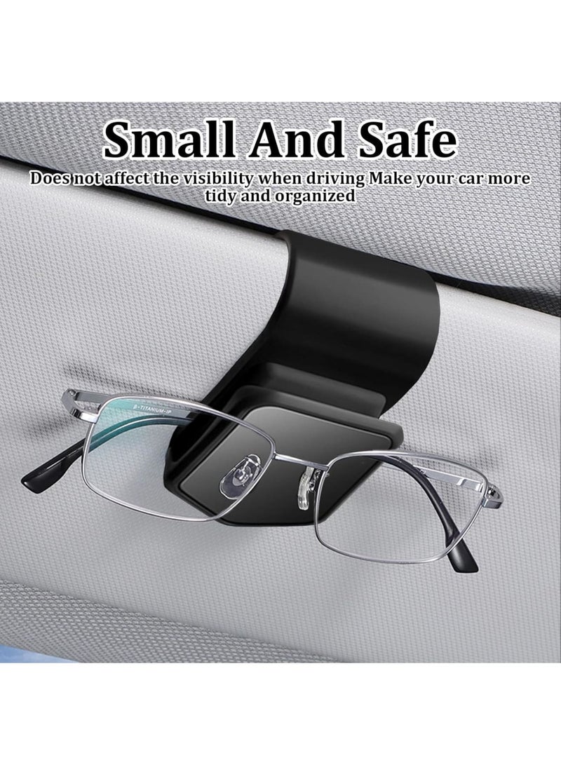 SYOSI Car Sunglasses Holders for Visor – Secure Car Glasses Holder Compatible with Various Sunglass Sizes, Easy Installation, Durable, Anti-Slip Design for Car Sun Visors (Set of 2,Black and White) - Image 5