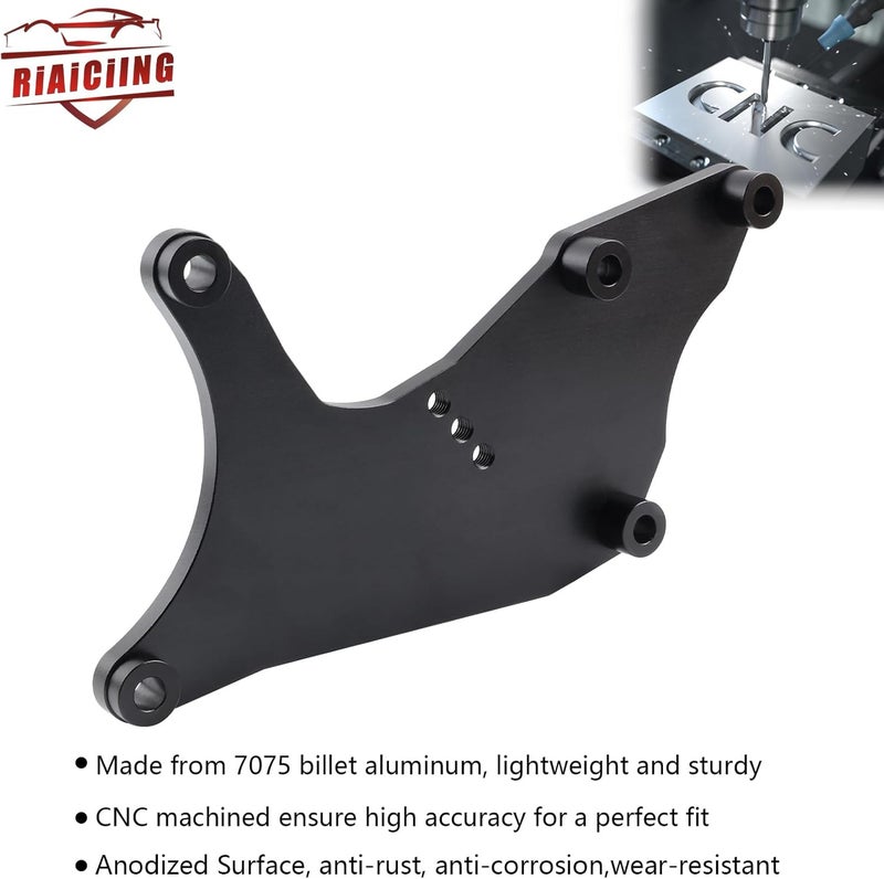 RiAiCiING Upgraded LS Dual Alternator Bracket Kit for Truck SUV - Compatible with 4.8L 5.3L 6.0L 6.2L Vortec V8 Engine (1999-2013) - Image 3