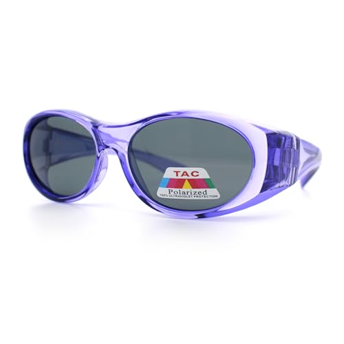 SA106 Toddler/Small Kids 47mm Fit Over OTG Polarized Sunglasses Purple - Image 5