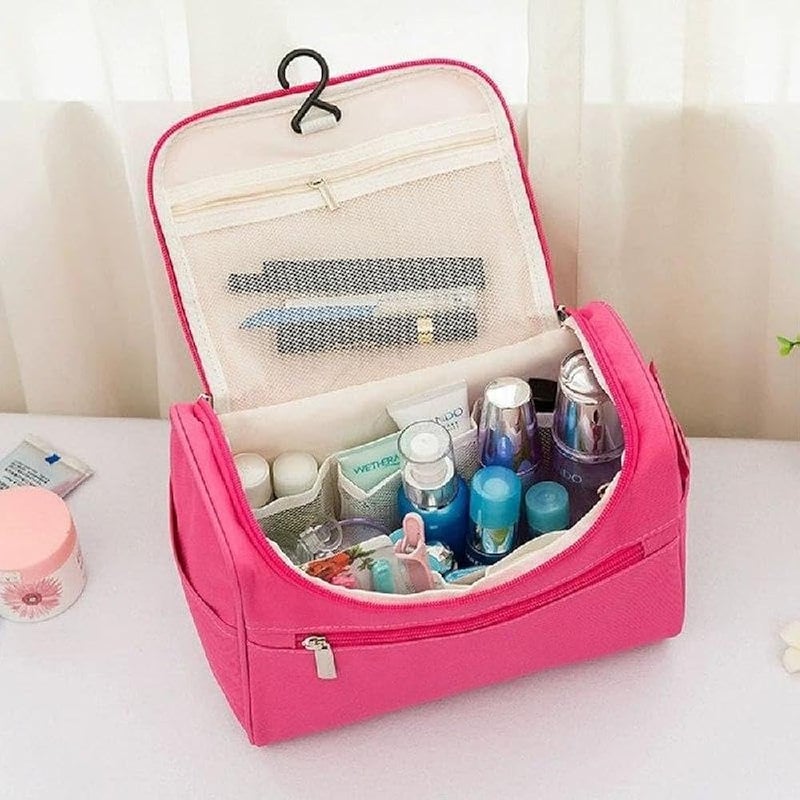 Cosmetic Pouch - Heavy-duty travel case designed for thick creams and shampoos. Keeps your makeup and skincare items perfectly organized during workouts or vacations. A genius solution for maintaining - Image 5