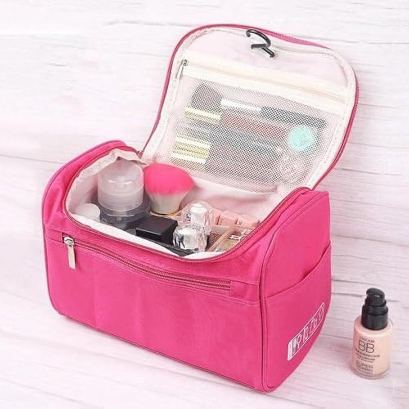 Cosmetic Pouch - Heavy-duty travel case designed for thick creams and shampoos. Keeps your makeup and skincare items perfectly organized during workouts or vacations. A genius solution for maintaining - Image 2