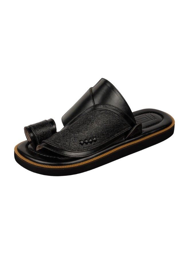 NAD Black arabic sandals with lizard pattern  - Image 1
