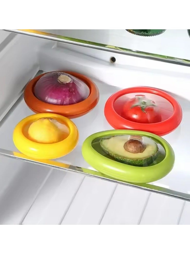 Silicone Film Sealed Fruit Crisper Anti-Oxidation Mini Refrigerator Storage Box Fruit Preservation Box for Storage Avocado Lemon  - Image 5