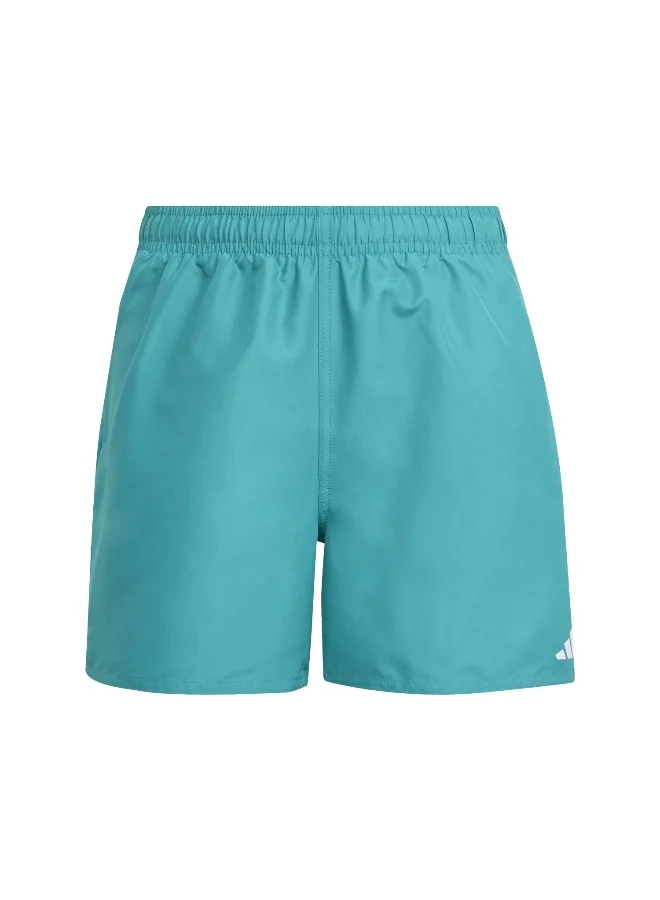 Adidas Solid Shorts By Green Swim Swimwear For Kids 5-6Y