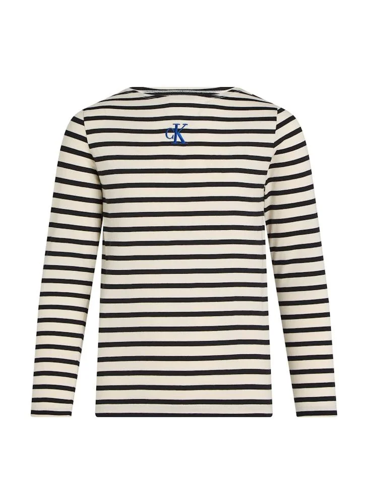 Calvin Klein Jeans Kids Boatneck Stripe T-Shirt