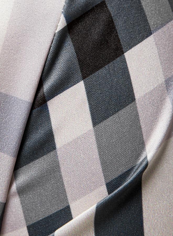 تايك تو قميص بأزرار أمامية وأكمام طويلة بنقشة مربعات - Image 5