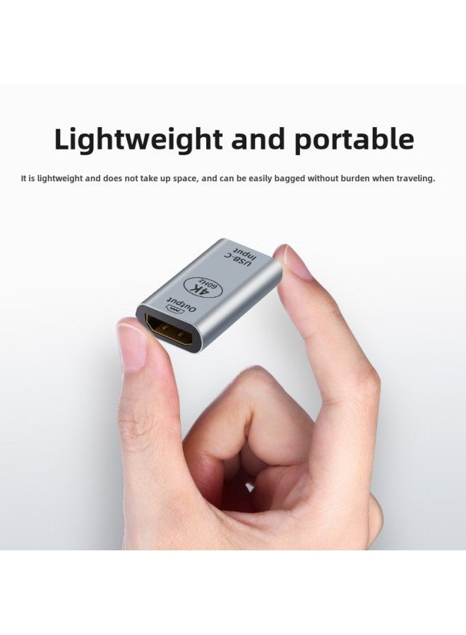 Type-c To Hdtv Adapter For 4k60hz Hd Video Transmission Vga/mdp/gb/mdp Screen Projection High-definition Digital Converter-Color:C Mother To HDTV Mother - Image 1