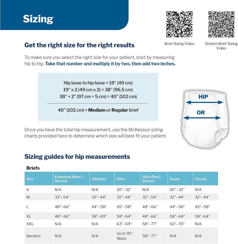 McKesson Super Briefs 96 Count Size S 2032 in Incontinence Adult Diapers with Tabs Moderate Absorbency Unisex Disposable Elastic Leg Gathers and Contoured Fit for Men and Women - Image 3