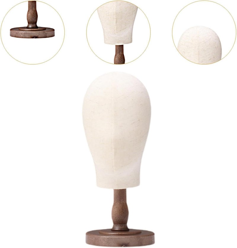Mannequin Head Holder for And Hats with Support Base for Home Use, Antique color short - Image 1