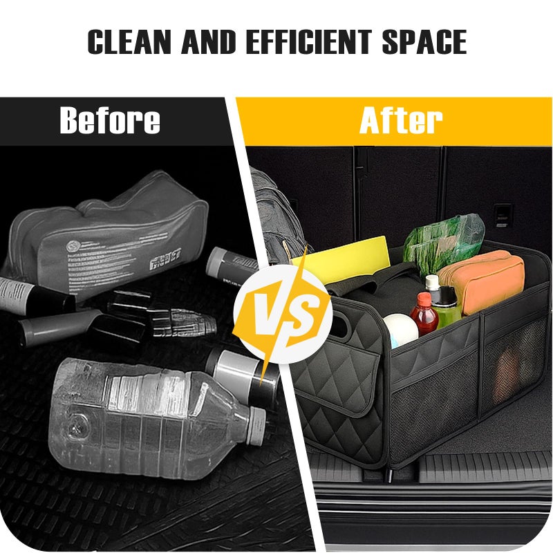 KRCIQMV Large Car Trunk Organizer, Foldable Waterproof - Image 4