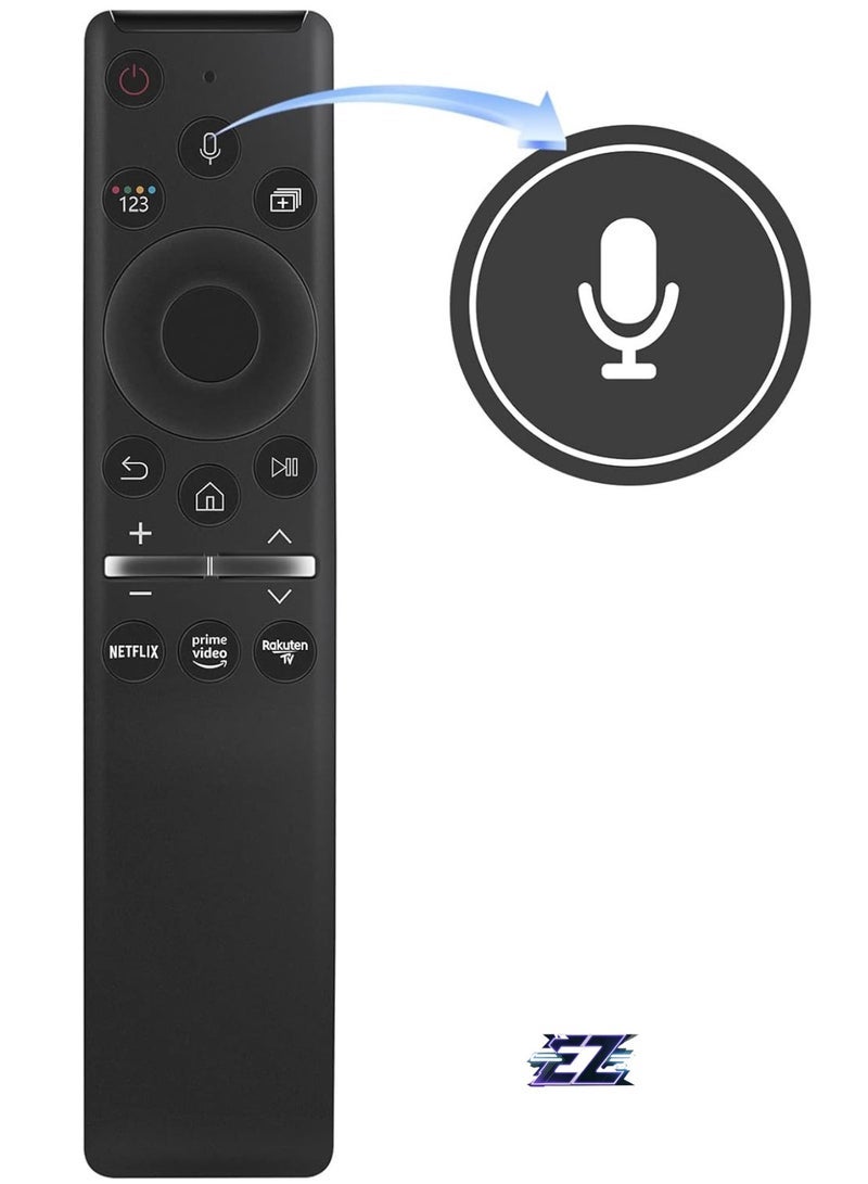 PopZa BN59-01357D Voice Replacement Remote Control Compatible with Samsung TM2180E BN59-01357D RMCSPA QE43Q67AA QE43QN90AAT QE50Q65A QE50Q80A QE50Q80AAT QE55LS03A QE65Q65A QW75Q65A QE85Q80AAT with battery - Image 2