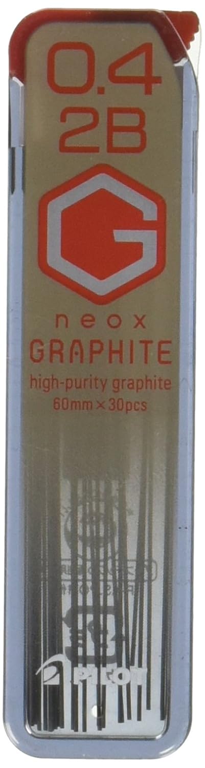 PILOT Pilot Mechanical Pencil Lead Neox Graphite 04mm 2B 30 Leads HRF4G202B