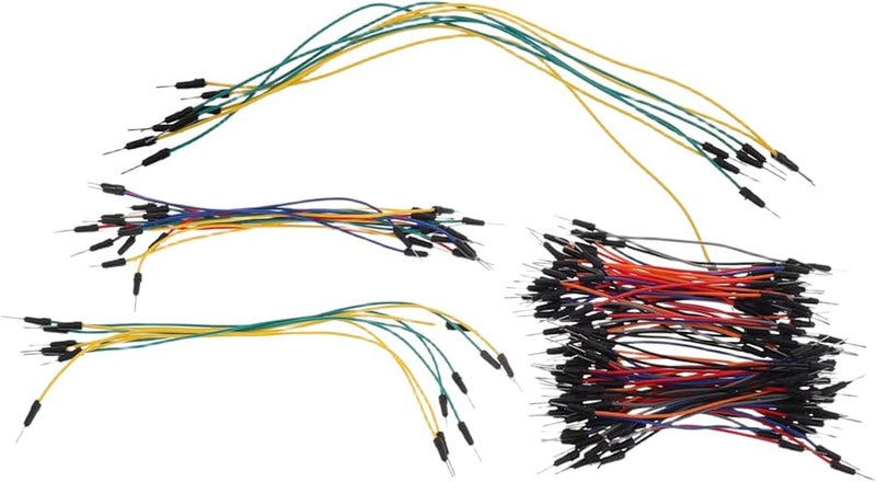 130 قطعة مجموعة أسلاك توصيل ملونة للوحة التجارب، أسلاك متنوعة قابلة للحام للمشاريع الكهربائية - Image 1