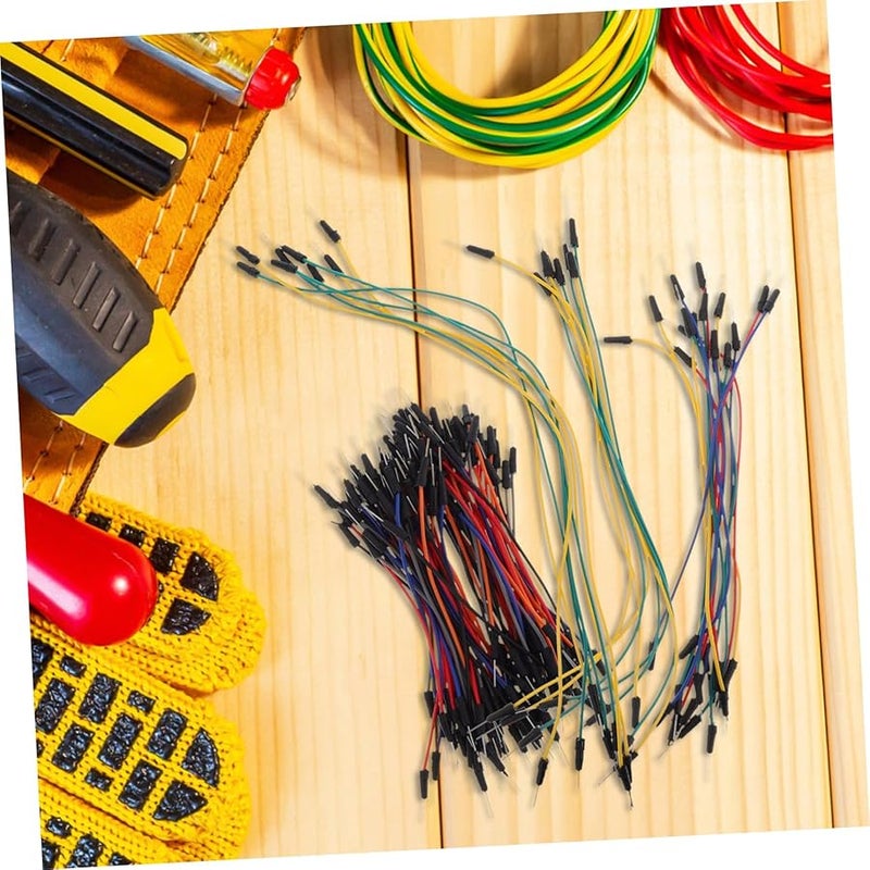 130 قطعة مجموعة أسلاك توصيل ملونة للوحة التجارب، أسلاك متنوعة قابلة للحام للمشاريع الكهربائية - Image 5