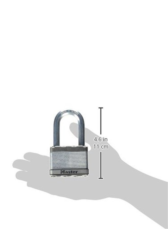 Master Lock Padlock, Magnum Laminated Steel Lock, 2-1/2 in. Wide, M15XKADLH, M15XKADLHCCSEN - Image 2