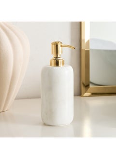 Home Box Royal Marble Soap Dispenser 7.5 x 17.5 x 7.5 cm  - Image 1