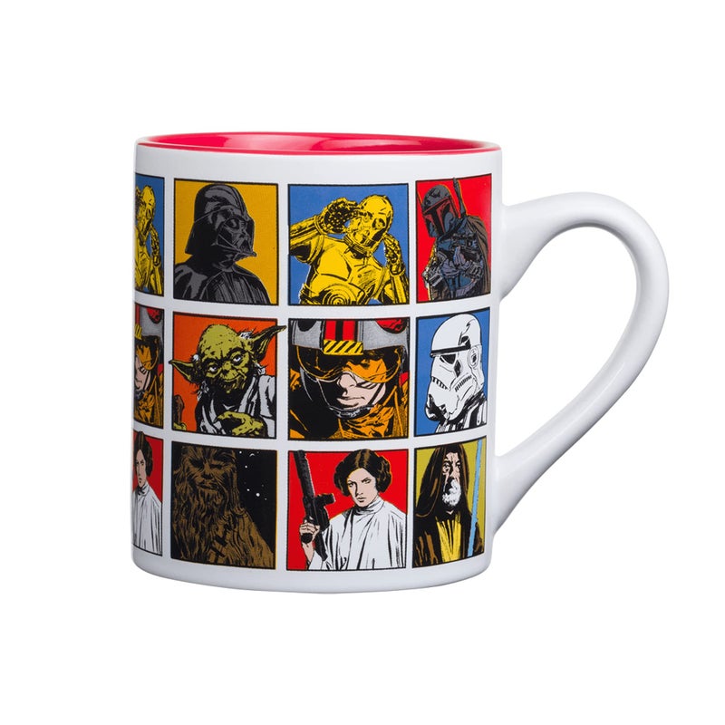 Silver Buffalo Star Wars Episode 4 Character Grid Ceramic Mug, 14 Ounces - Image 1