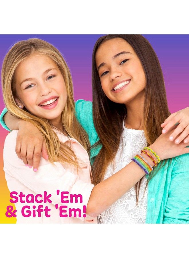 Just My Style Fashion Punch Style & Stitch Loom Friendship Bracelet Kit Jewelry Making Activity Great For Birthday Parties Sleepovers & Travel Arts & Crafts For Kids Ages 6 7 8 9 - Image 4