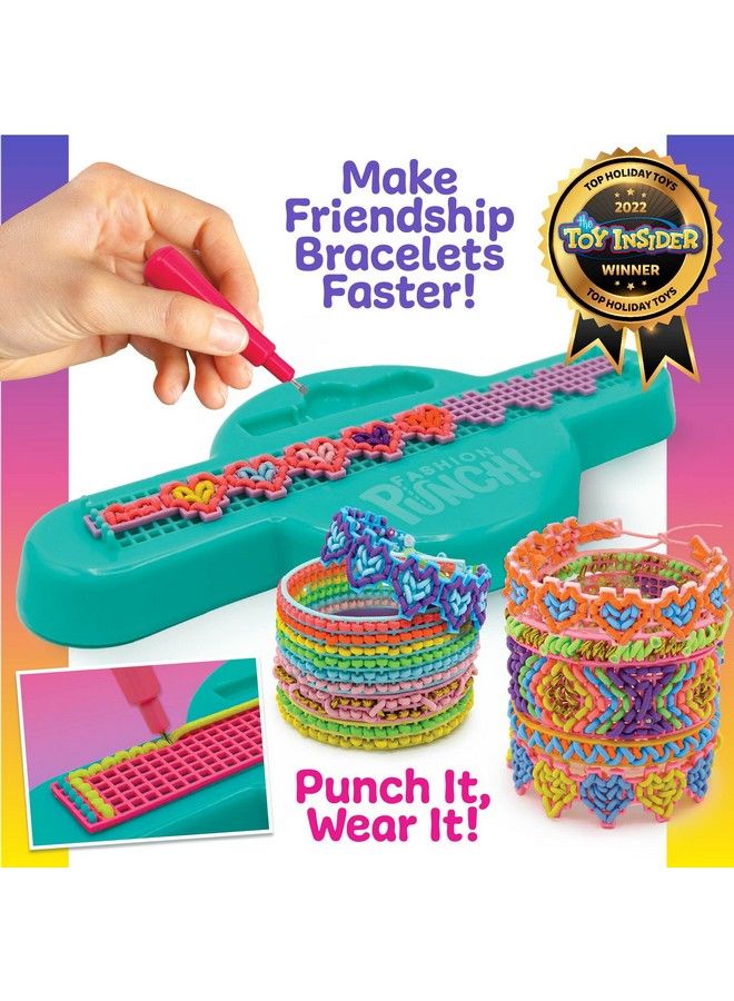 Just My Style Fashion Punch Style & Stitch Loom Friendship Bracelet Kit Jewelry Making Activity Great For Birthday Parties Sleepovers & Travel Arts & Crafts For Kids Ages 6 7 8 9 - Image 3