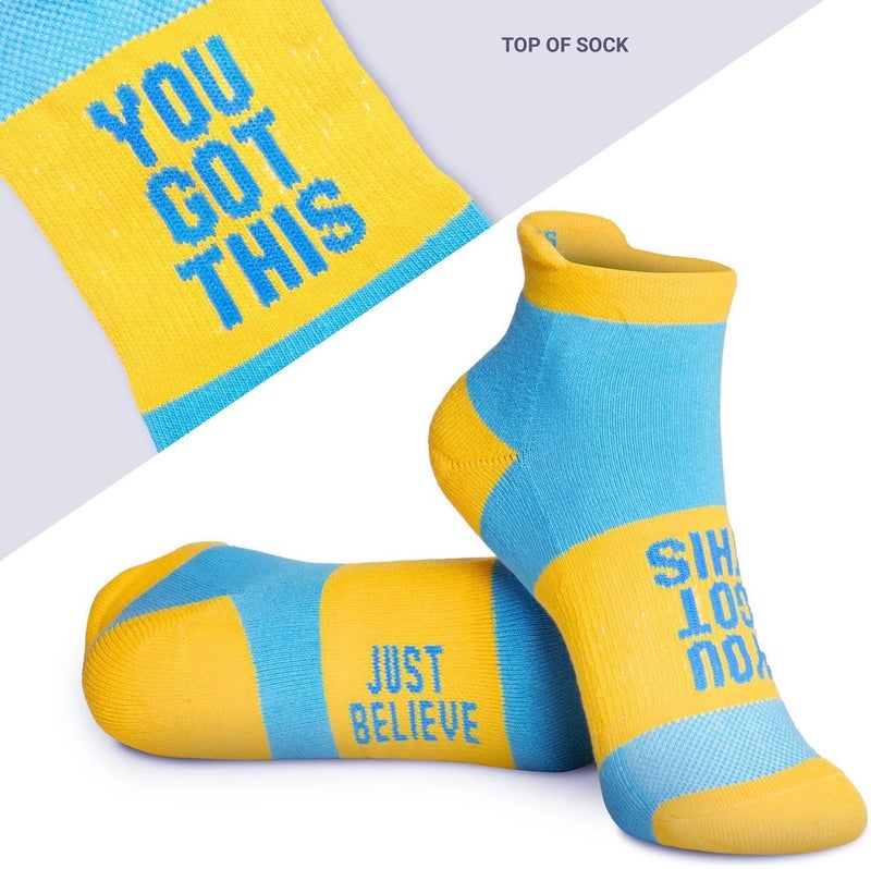 Gone For a Run Inspirational Ankle Socks for Women - Affirmation - Fun Running Socks - Runners Gifts & Motivation - Image 2