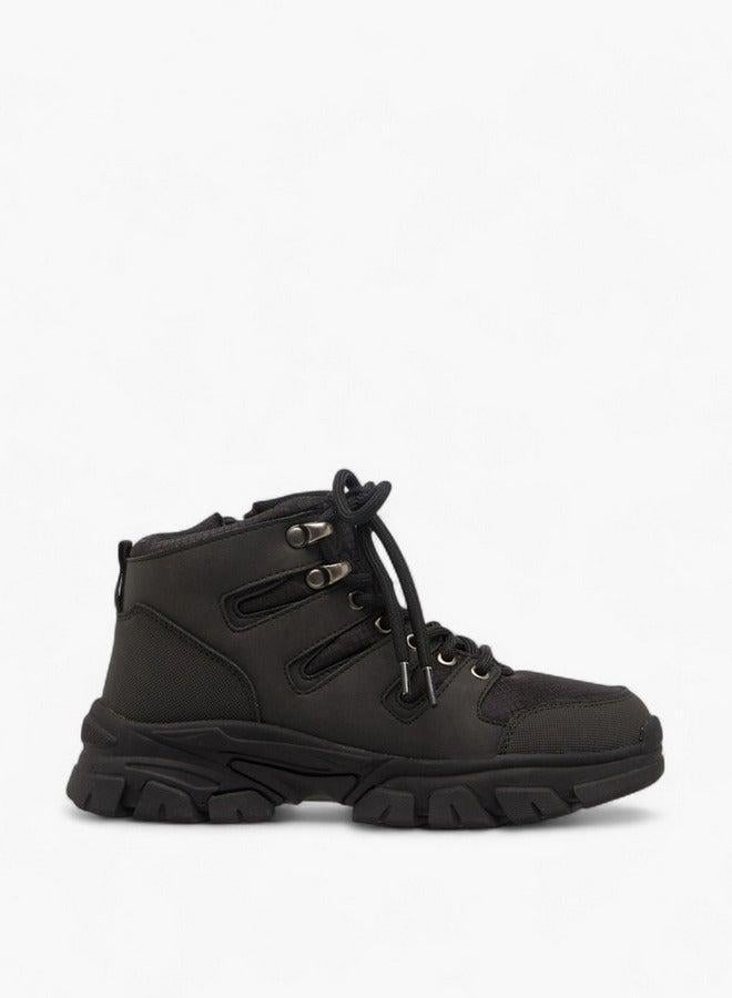 LBL by Shoexpress Panelled Boots with Zip Closure - Image 2