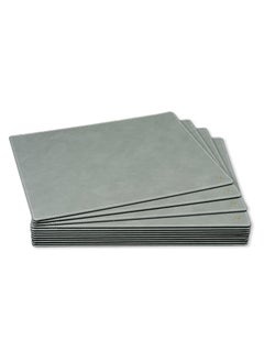 FIS FIS Conference Room Executive Desk Set, German Bonded Leather Materials, Set of 12 Pieces Each Desk Blotter, Coaster, Pen Stand Holder with Pen, Grey Color Pack in Organizer Case - FSDSCONFRSETGY  - Image 4