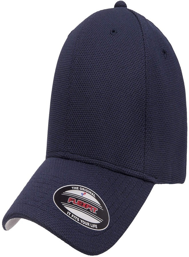 Flexfit Mens Cool & Dry Pique Mesh Hat, Navy, One Size US - Image 1