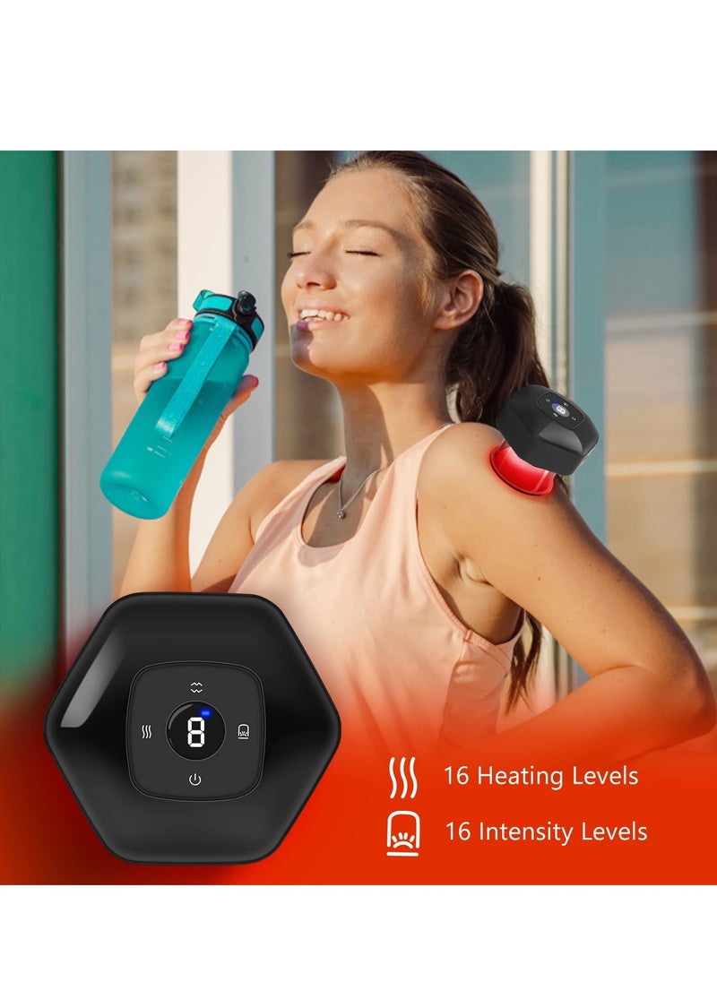 SYOSI Smart Dynamic Cupping Therapy Set, Remote Control Cupping Set with Red Light Therapy for Pain Relief, Recovery, Smart Cupping Therapy Massager with 3 Mode, 16 Level Temperature and Suction  - Image 4