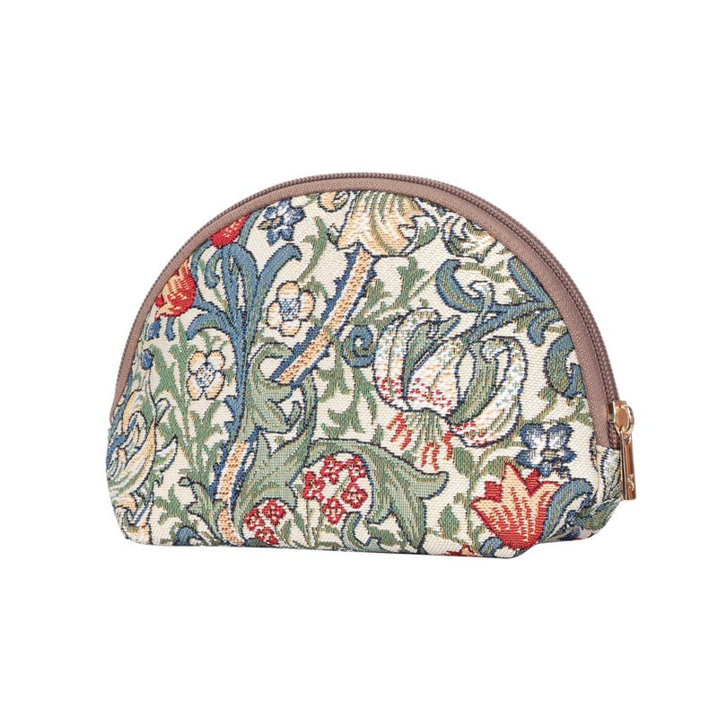 Signare Tapestry Cosmetic Bag Toiletry Makeup Bag for Women With William Morris Golden Lily Design (COSM-GLILY) - Image 2