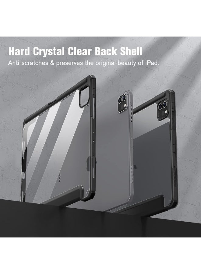 EVO New Compatible with iPad Pro 13 - 2025 (8th Generation) M5 with Built-in Pencil Holder, for iPad Pro 13 Case with Hard Clear Back Shell, Support Pencil Pro & Pencil (USB-C), Auto Wake/Sleep,BLACK - Image 4