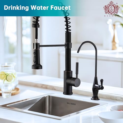 GICASA Sink Drinking Water Faucet, Sink Water Filter System, Suitable for Most Reverse Osmosis or Water Filtration Systems, Solid Brass Reverse Osmosis Faucet for Kitchen Bar, Oil Rubbed Bronze - Image 2