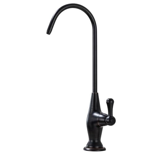 GICASA Sink Drinking Water Faucet, Sink Water Filter System, Suitable for Most Reverse Osmosis or Water Filtration Systems, Solid Brass Reverse Osmosis Faucet for Kitchen Bar, Oil Rubbed Bronze - Image 1