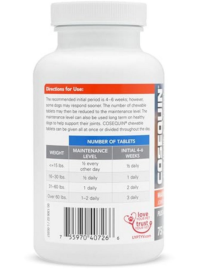 COSEQUIN - Ds Plus Msm Plus Ha Chewable Tab 75 Count - Image 1