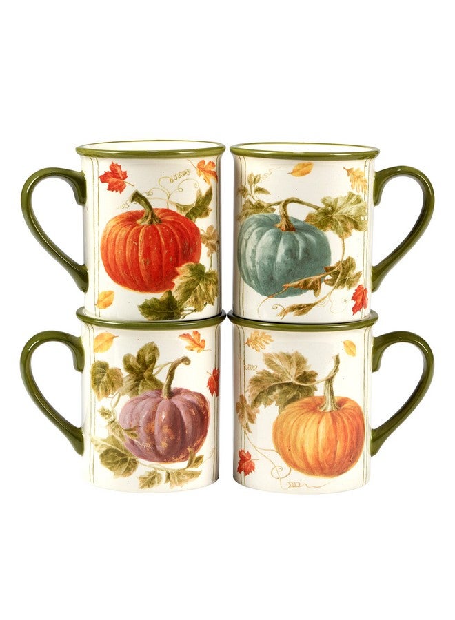 Certified International Certified International Autumn Harvest 16 oz. Mugs, Set of 4, 4 Count (Pack of 1), Multicolor  - Image 1