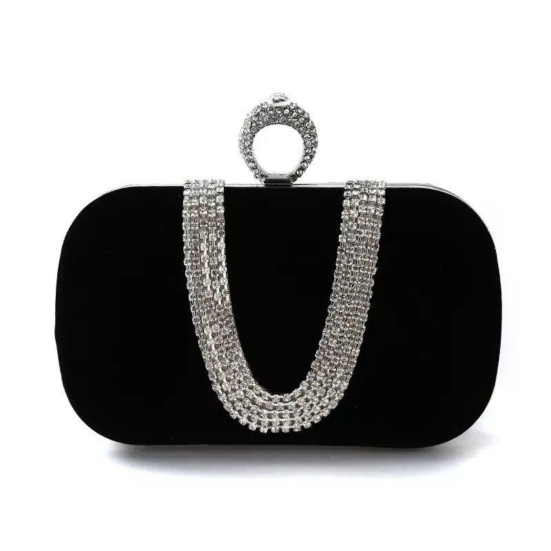 Evening Clutch Bag with Rhinestones - Image 2