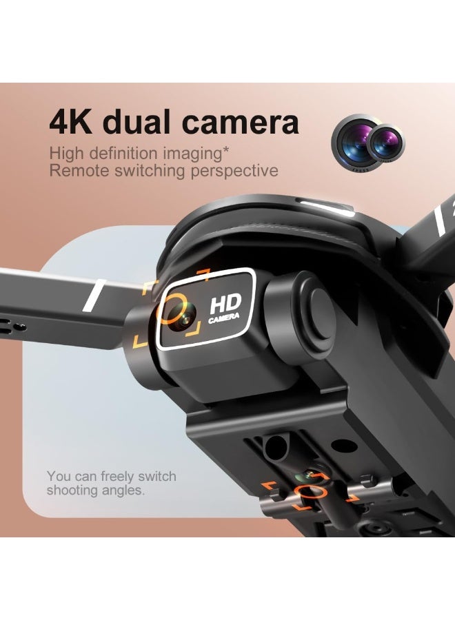 Drone with 4K Dual HD Camera- Upgradded RC Quadcopter, WiFi FPV RC Drone for Beginners Live Video HD Wide Angle RC Aircraft, Trajectory Flight, Auto Hover, Carrying Case.（2 batteries） - Image 2
