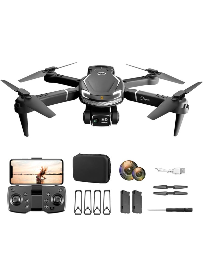 Drone with 4K Dual HD Camera- Upgradded RC Quadcopter, WiFi FPV RC Drone for Beginners Live Video HD Wide Angle RC Aircraft, Trajectory Flight, Auto Hover, Carrying Case.（2 batteries） - Image 1