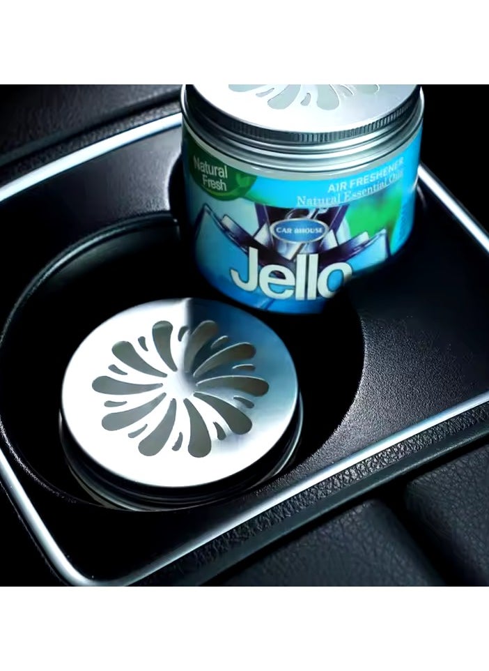 SAMEILI - Jello Gel-Based Natural Essential Oil Car Air Freshener – Long-Lasting Aroma for Ultimate Freshness, Natural Peach Scent   Scent, Compact Design - Image 1