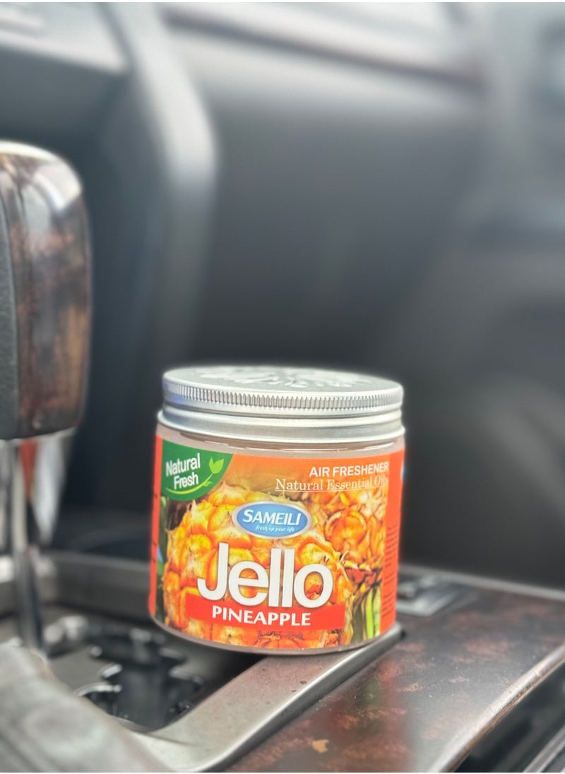 SAMEILI - Jello Gel-Based Natural Essential Oil Car Air Freshener – Long-Lasting Aroma for Ultimate Freshness, Natural Peach Scent   Scent, Compact Design - Image 1