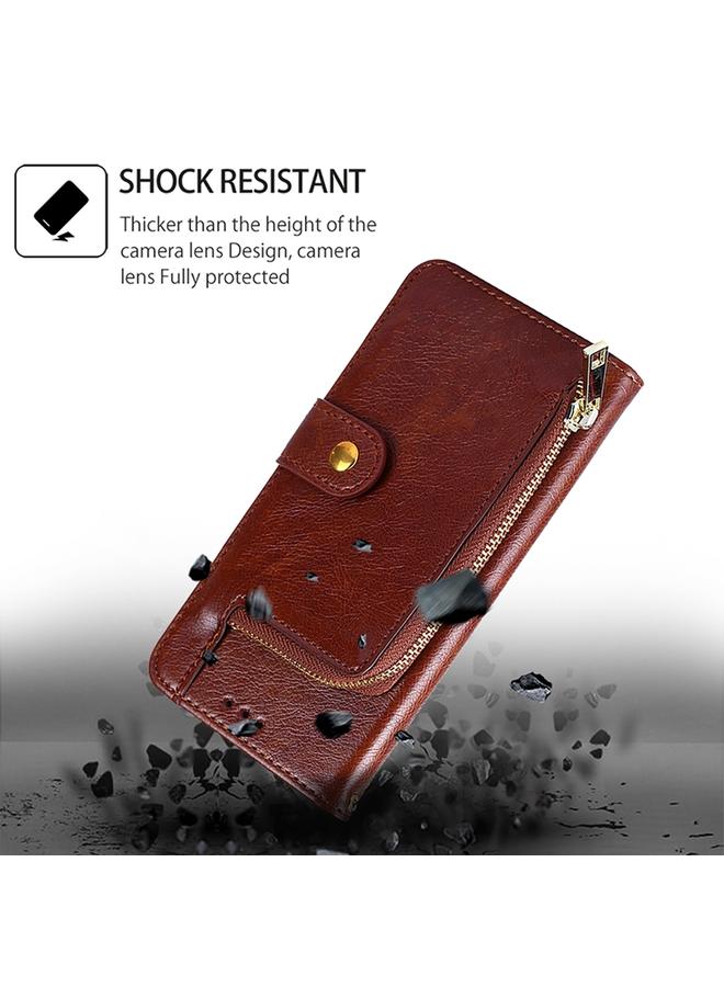 Zaboon Case For Infinix Hot 50 5G Zipper Bag Leather Phone Case - Image 4