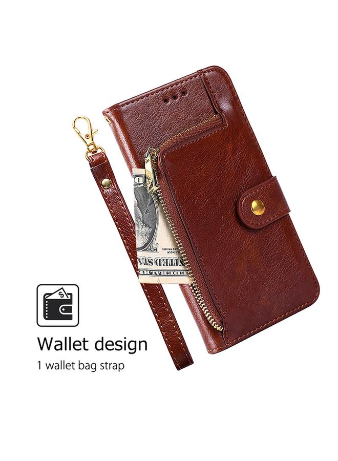 Zaboon Case For Infinix Hot 50 5G Zipper Bag Leather Phone Case - Image 5