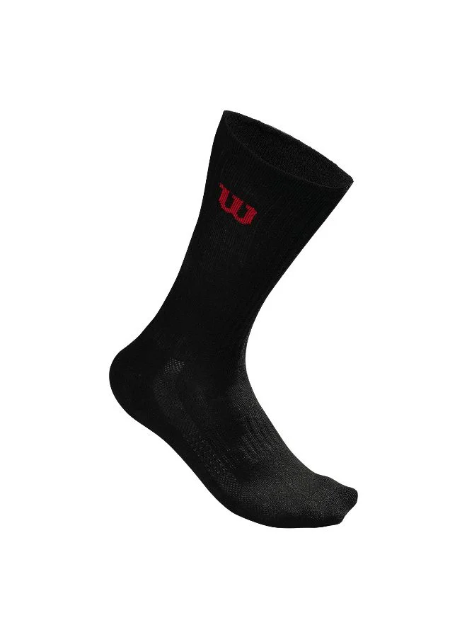 ويلسون جوارب بطول الكاحل (3 أزواج/عبوة) - أسود