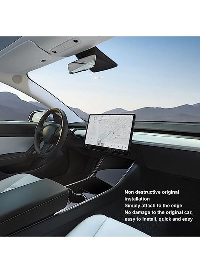 Tesla Model 3 Y Center Screen Frame Cover Black Silicone Protective Trim Replacement - Image 3