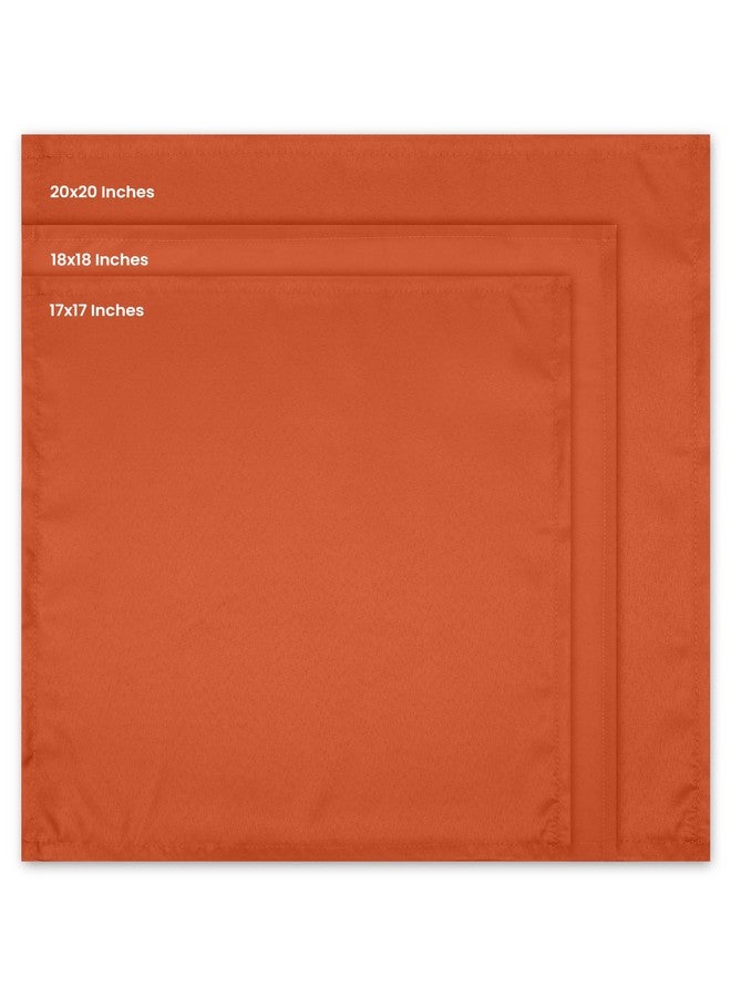 Utopia Home [24 Pack, Orange] Cloth Napkins 17x17 Inches, 100% Polyester Hemmed Edges, Washable and Reusable Ideal for Parties, Weddings and Dinners - Image 2