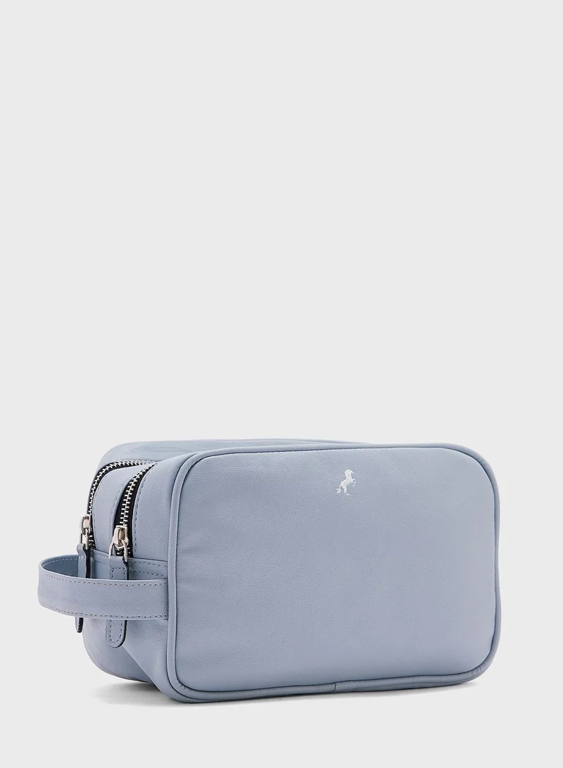 Robert Wood Dual Compartment Travel Toiletry Bag