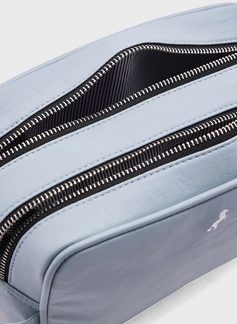 Robert Wood Dual Compartment Travel Toiletry Bag