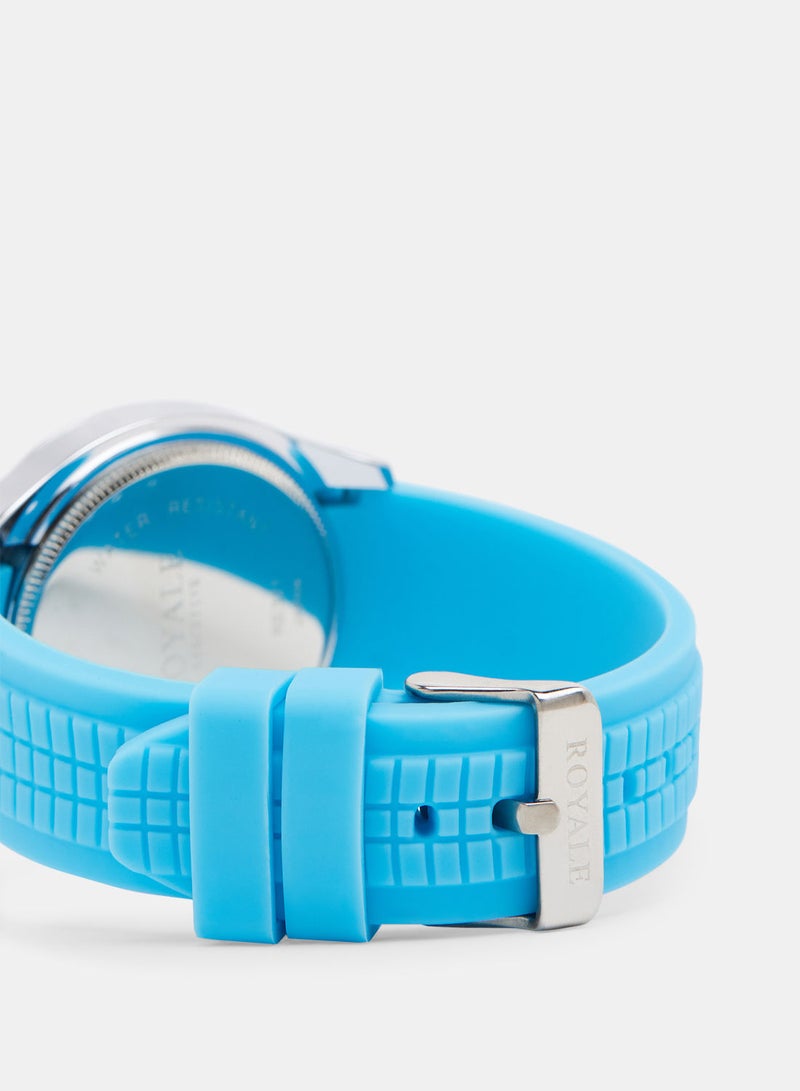 Royale Executive Men's Classic Rubber Strap Watch - Image 4